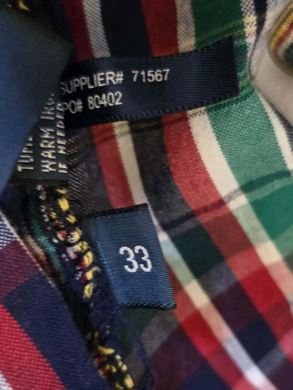🔥🔥 Y2k Polo Ralph Lauren multi-colored plaid cotton cargo shorts Size 32🔥🔥